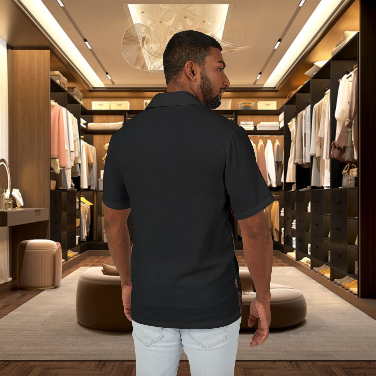 floral hawaiian camp shirt