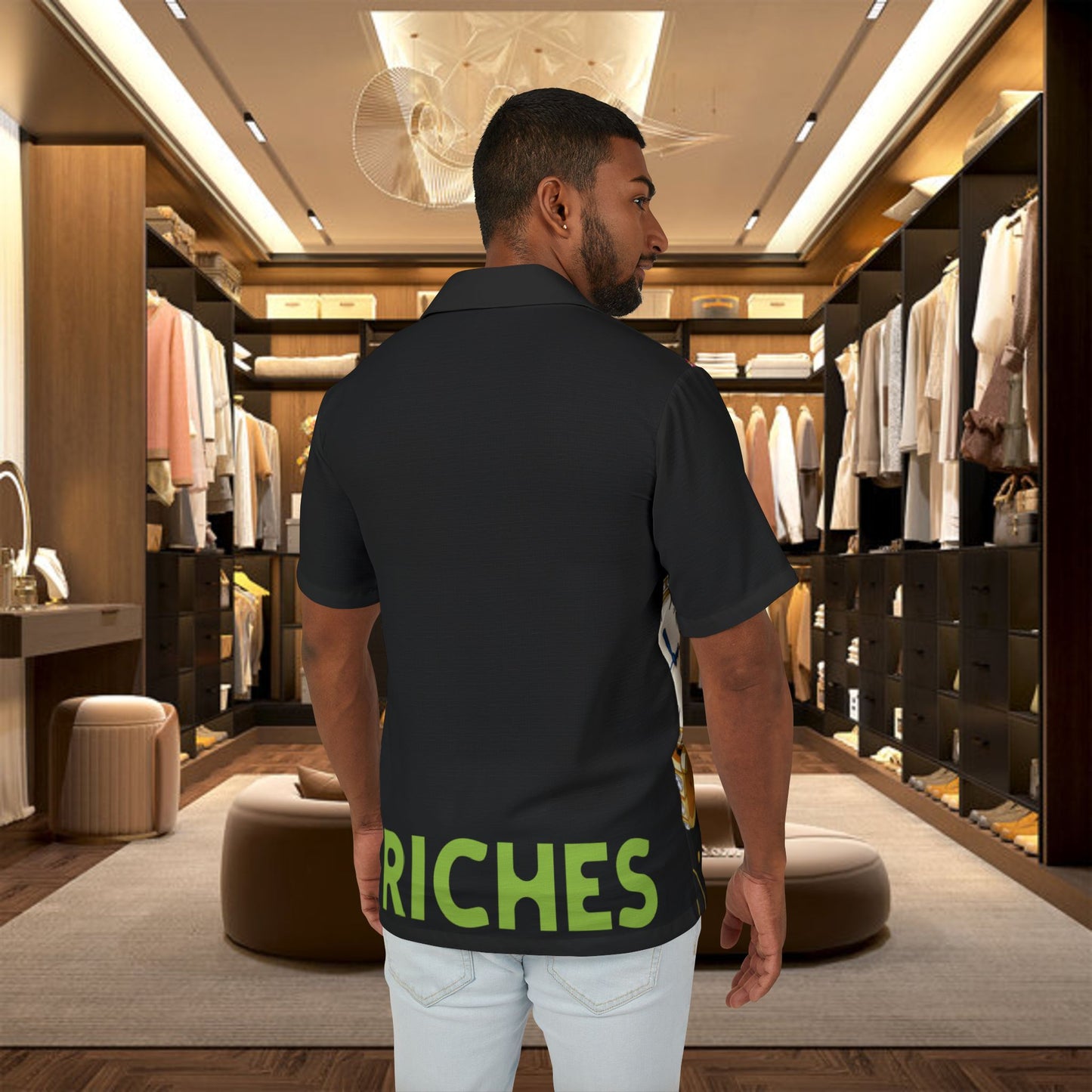 "riches" hawaiian camp shirt