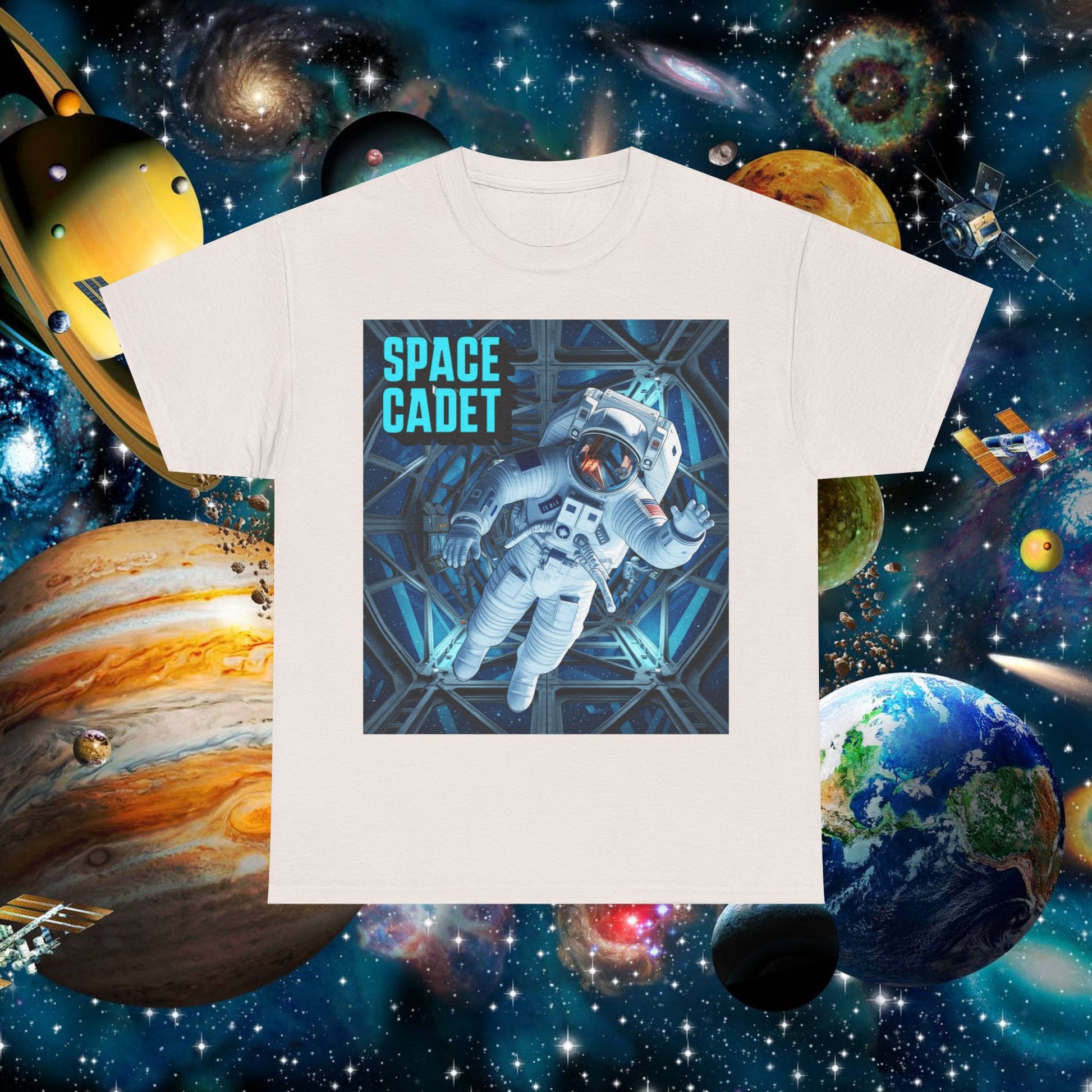 Space Cadet T-Shirt Astronaut Graphic | Chill Society Space Tee | Unisex Astronaut Streetwear Shirt | Graphic Space T-Shirt | Casual Space Crew Tee