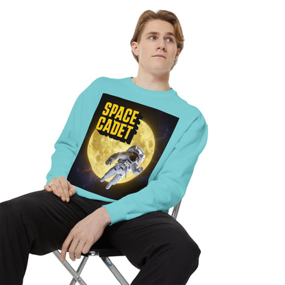 Space Cadet Sweatshirt Astronaut Moon | Chill Society Space Crewneck | Unisex Graphic Sweatshirt | Moon Graphic Streetwear Pullover | Astronaut Streetwear Sweatshirt
