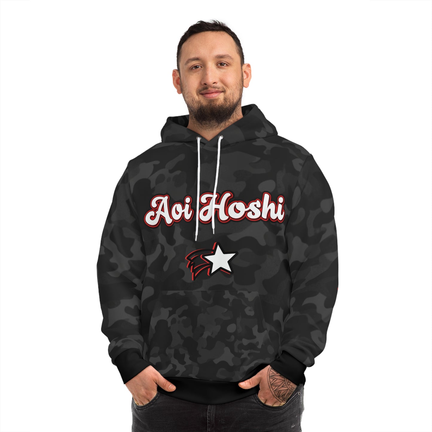 *exclusive* shadow camo "aoi hoshi" oni hoodie