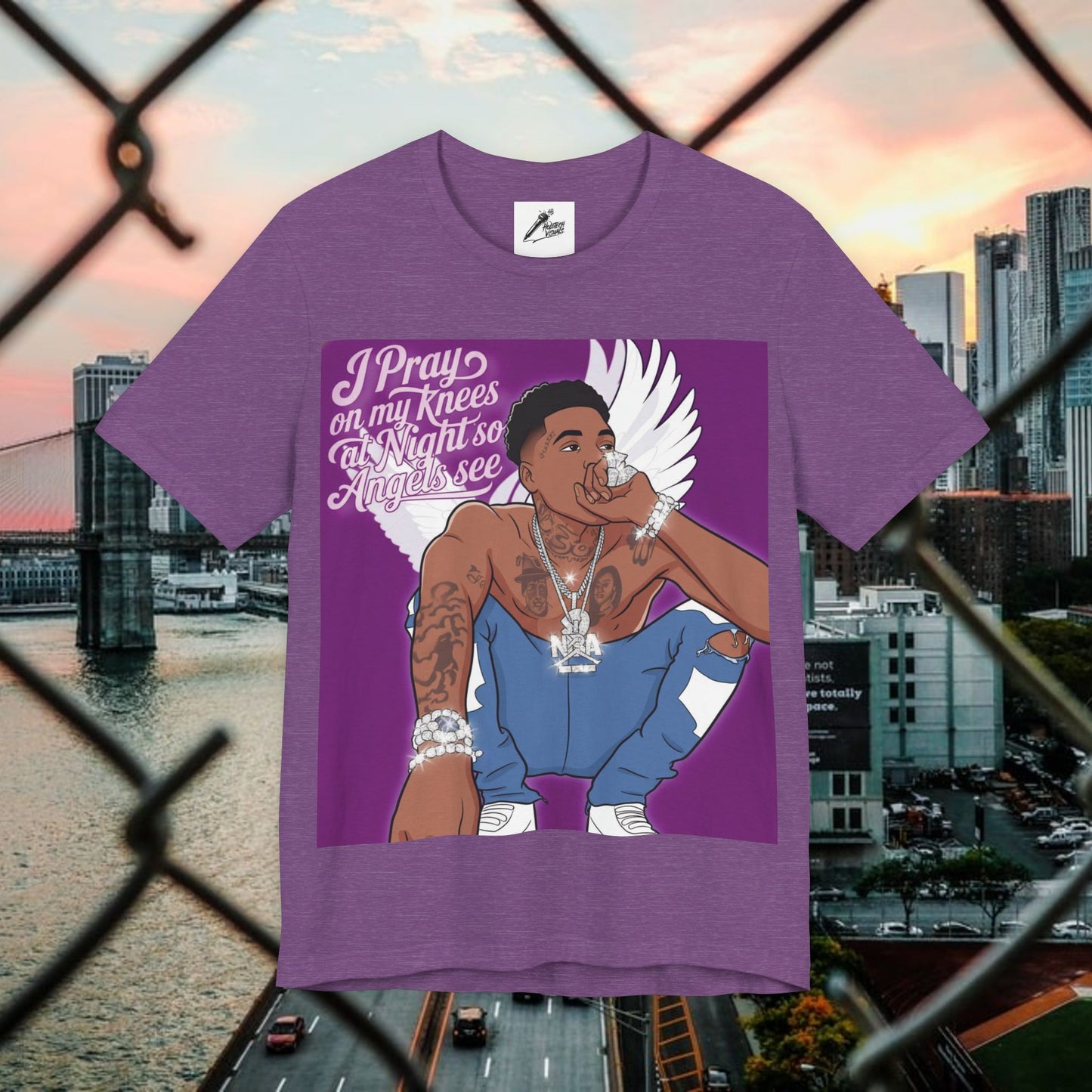 urban graphic t-shirt: fresh style & qr code