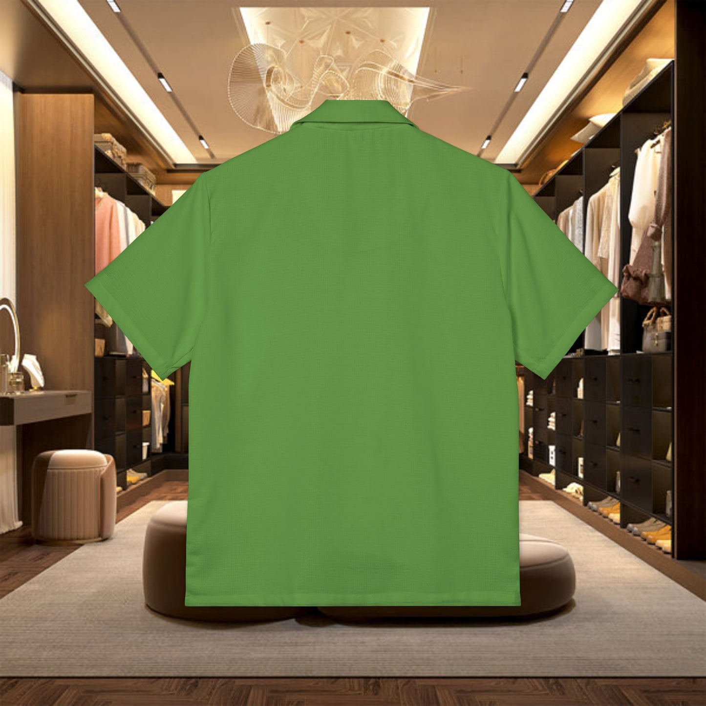 "frog mosaic" hawaiian camp shirt