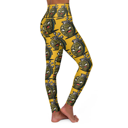 Cartoon Combat Leggings High Waisted Yoga Leggings