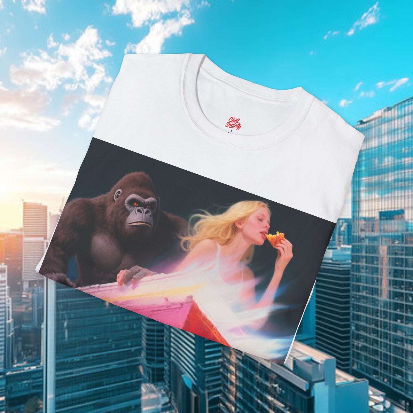 chill society t-shirt — relaxed vibes graphic tee