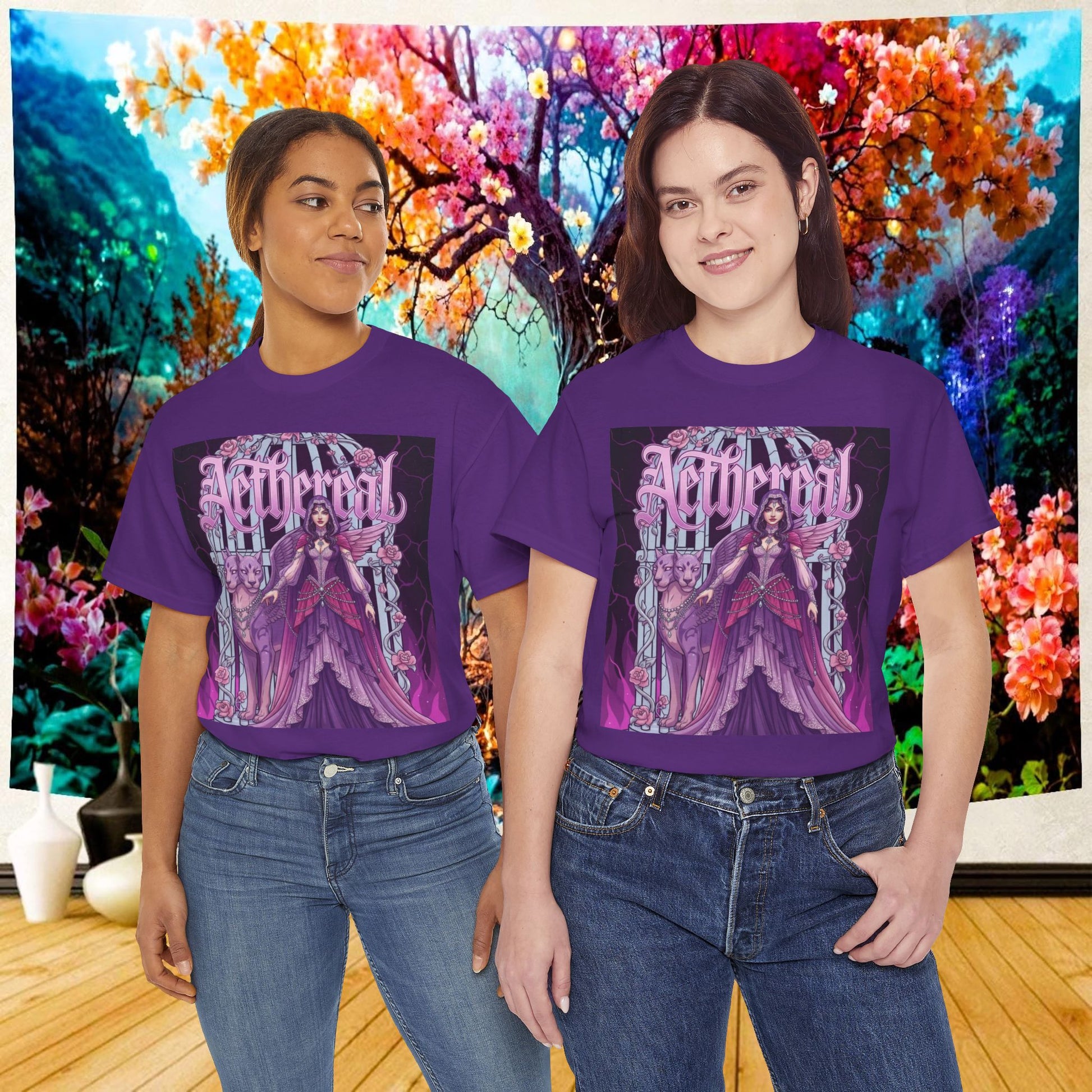 Aetherial Dream Tee Mystical Vibes | Chill Society Mystical Tee | Aetherial Graphic Shirt | Mystical Vibes Unisex Tee | Dream Inspired Streetwear Tee