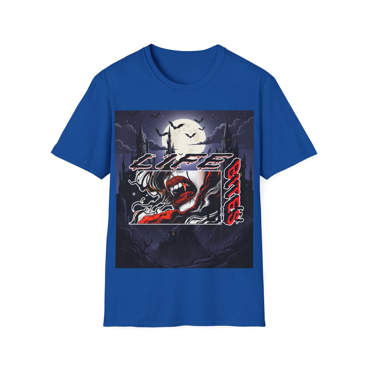 vampire night t-shirt — gothic moonlit graphic tee