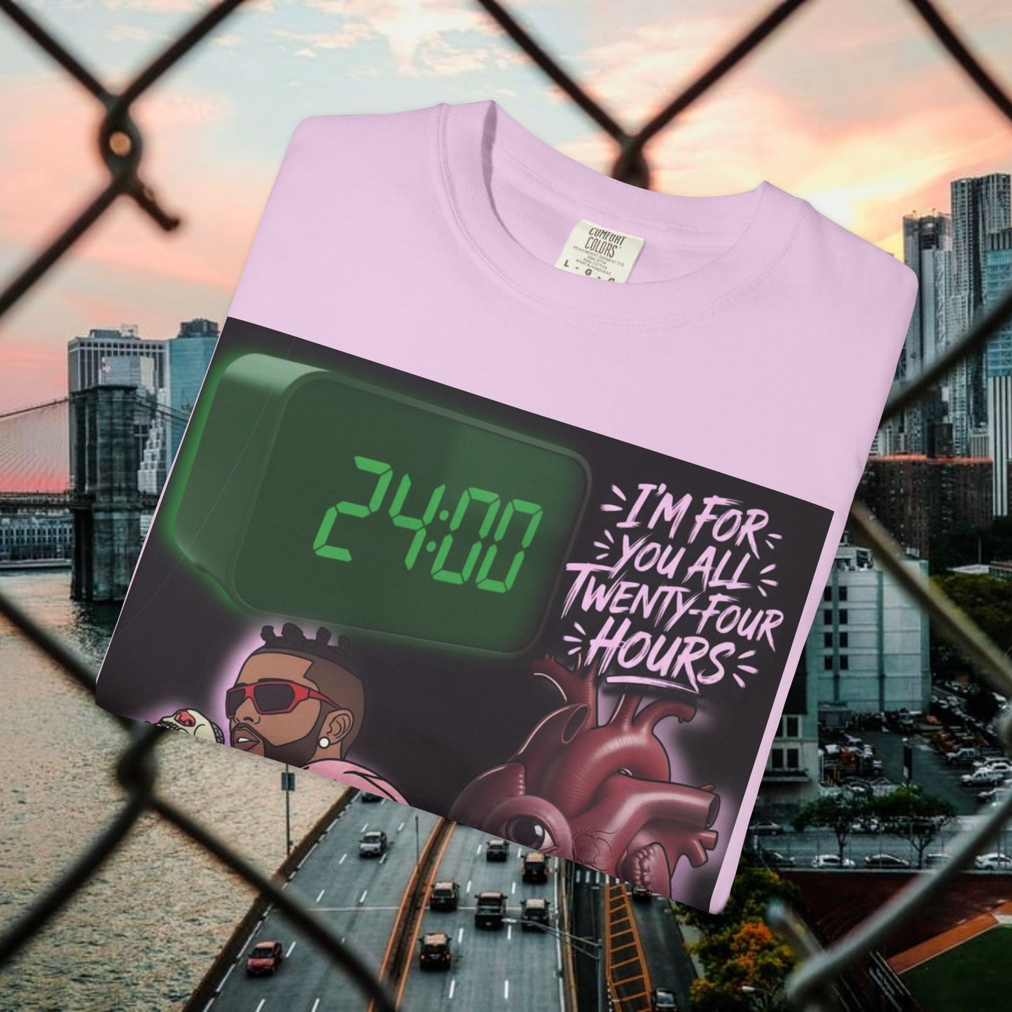 urban graphic t-shirt: fresh style & qr code