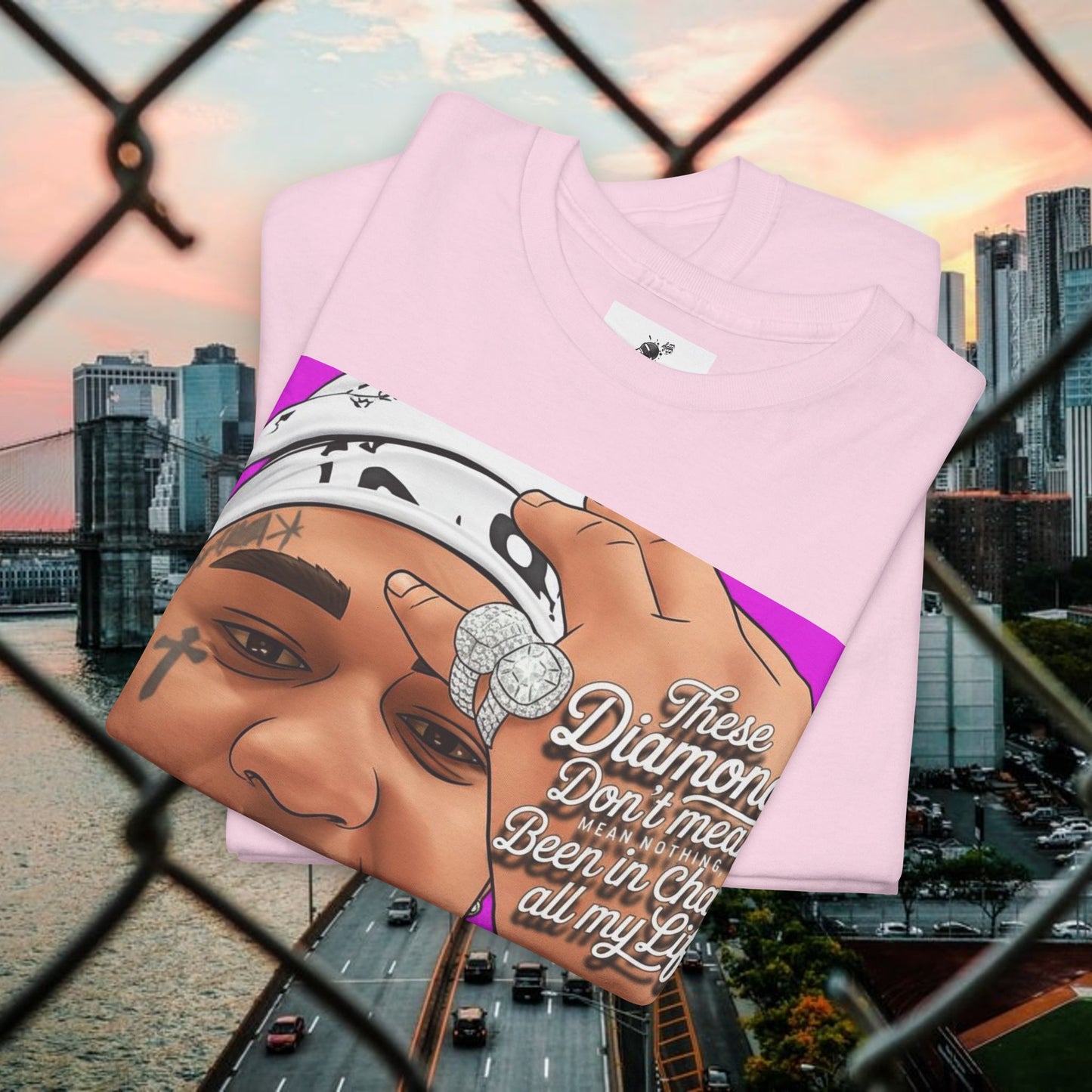 urban graphic t-shirt: fresh style & qr code