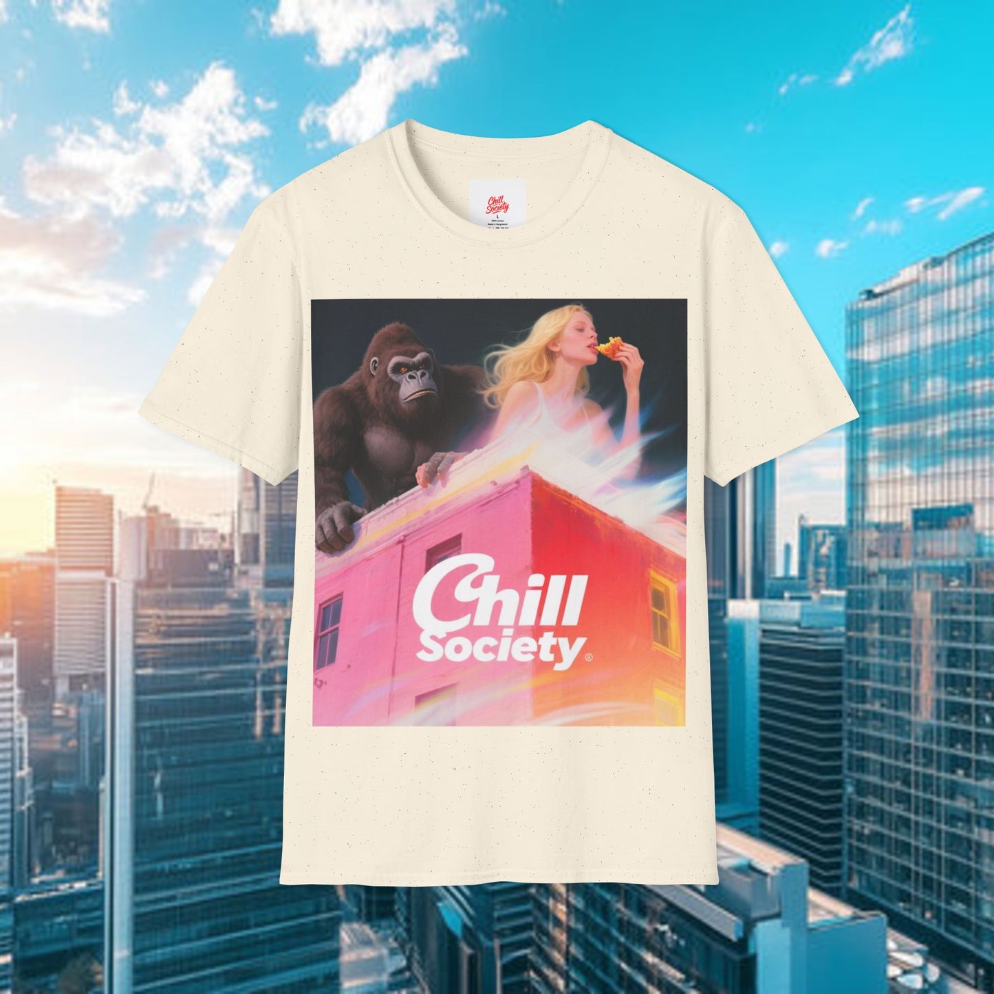 chill society t-shirt — relaxed vibes graphic tee