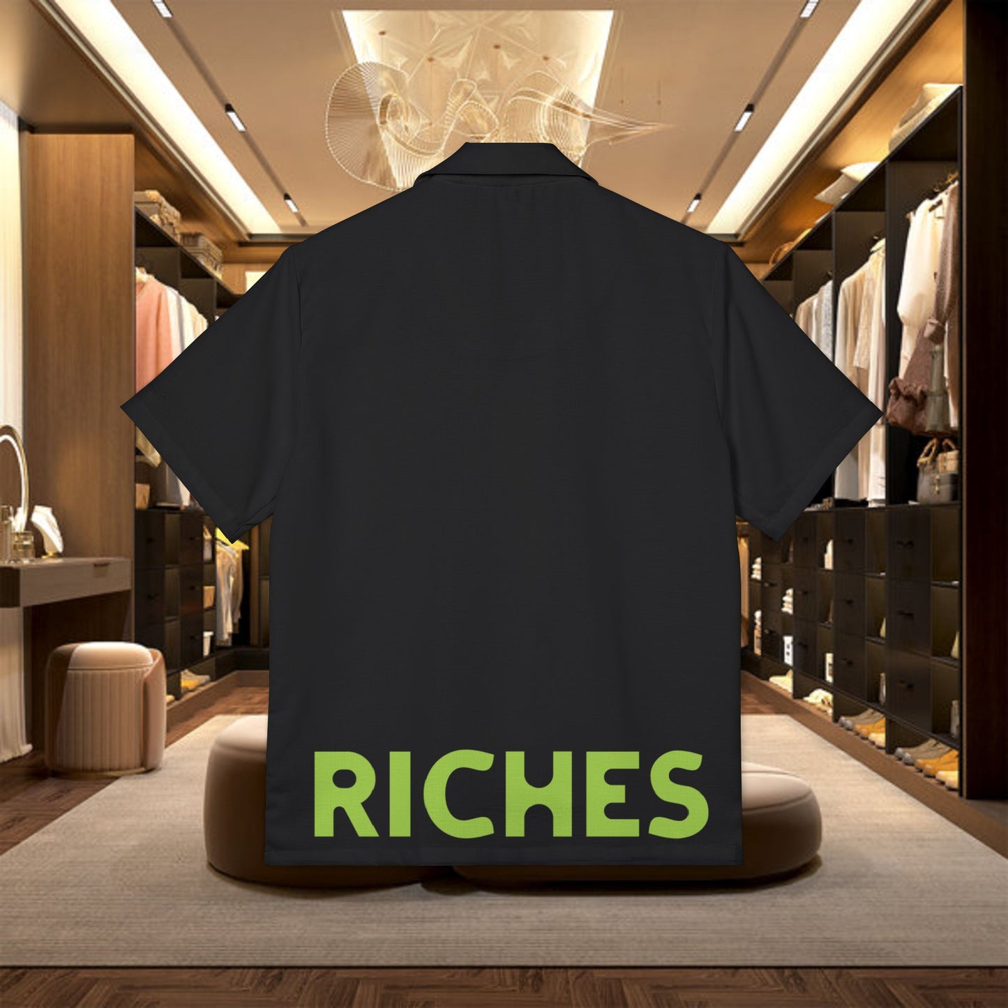 "riches" hawaiian camp shirt