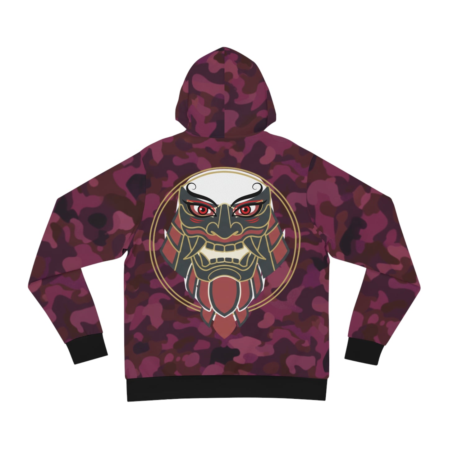 maroon camo "aoi hoshi" oni hoodie