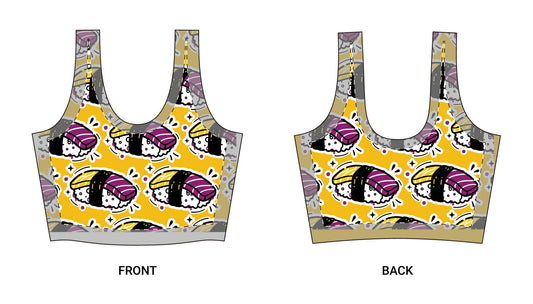 Sushi Lovers Sports Bra - Fun & Functional Activewear for Fitness Enthusiasts
