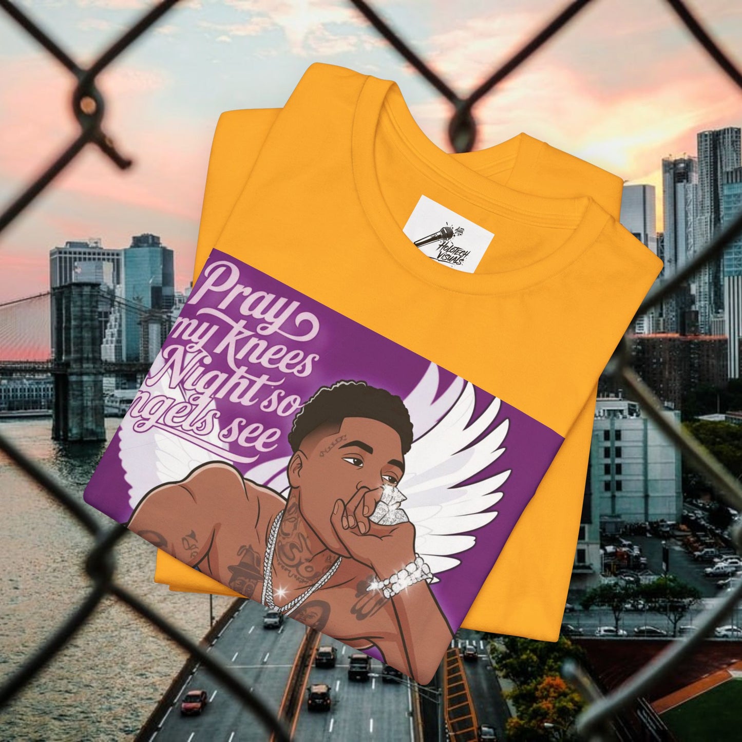 urban graphic t-shirt: fresh style & qr code