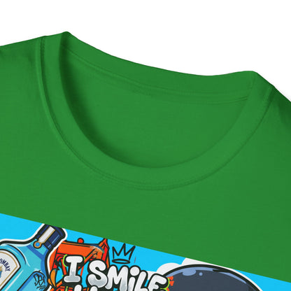 Graphic Tee — 'I Smile While They Stare and Hate' Tattooed Rider