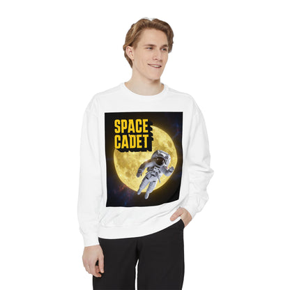 Space Cadet Sweatshirt Astronaut Moon | Chill Society Space Crewneck | Unisex Graphic Sweatshirt | Moon Graphic Streetwear Pullover | Astronaut Streetwear Sweatshirt