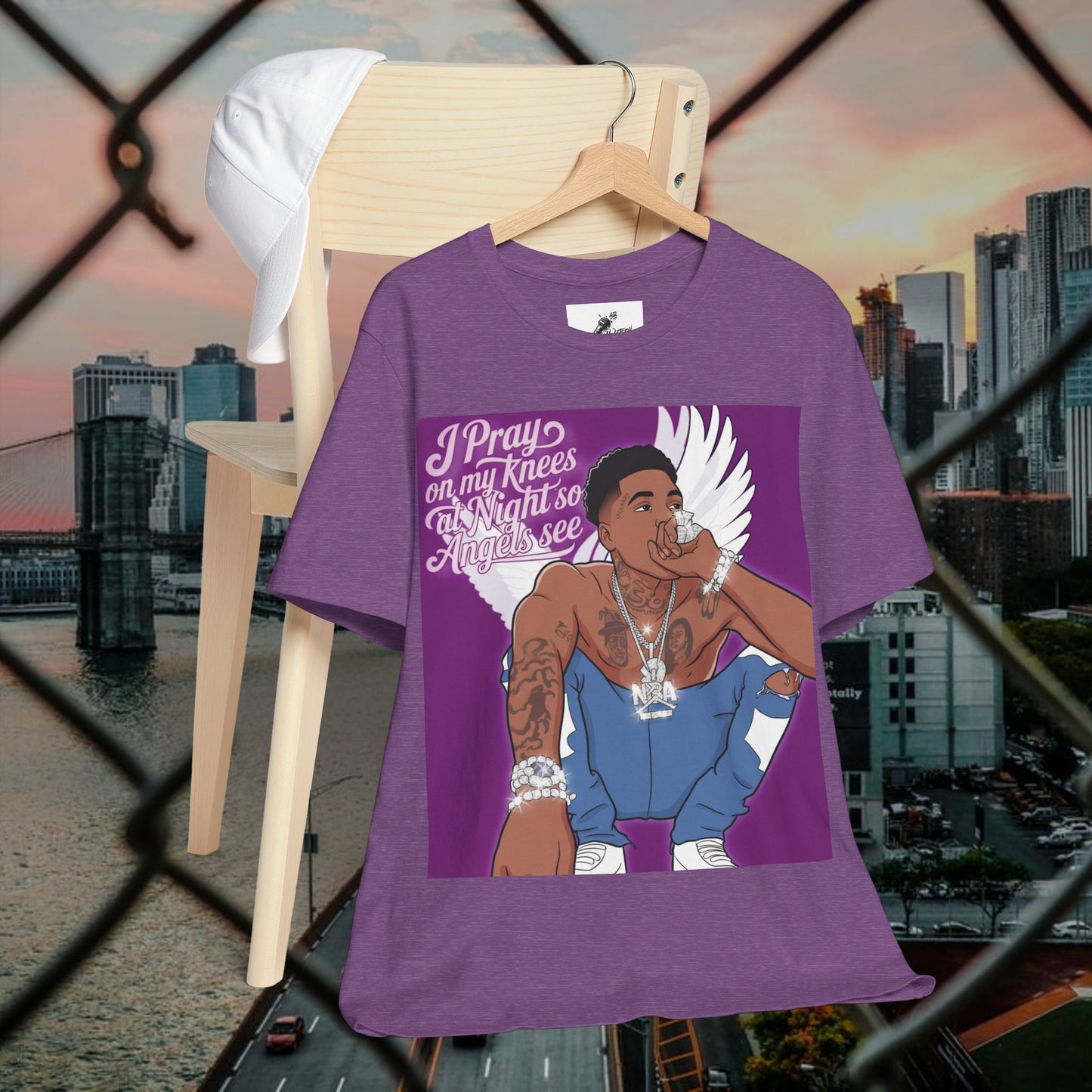 urban graphic t-shirt: fresh style & qr code