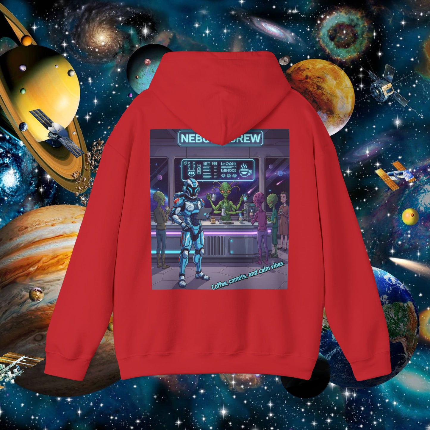 space street hoodie retro sci-fi | chill society space hoodie | unisex sci-fi pullover | retro streetwear hoodie | space graphic unisex hoodie