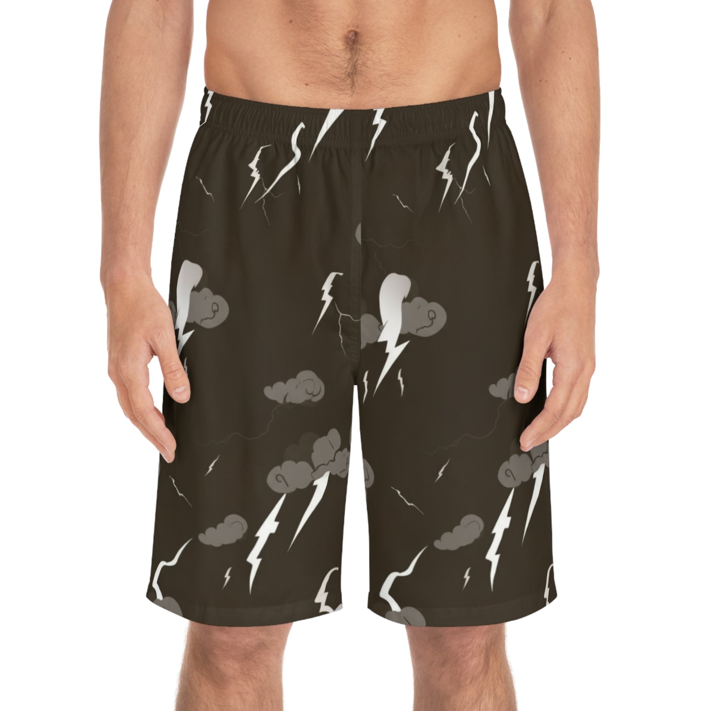 lightning storm board shorts