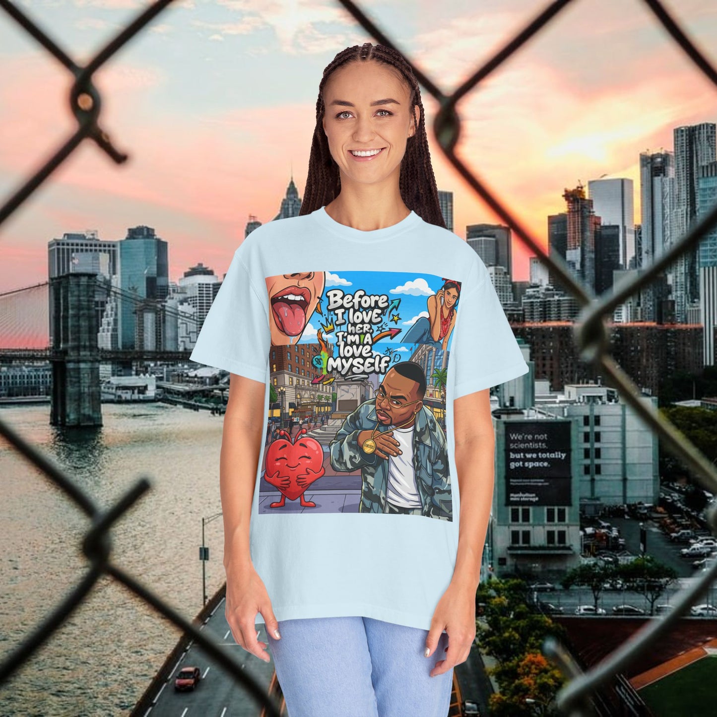 love yourself graphic tee — inspirational self-love t-shirt