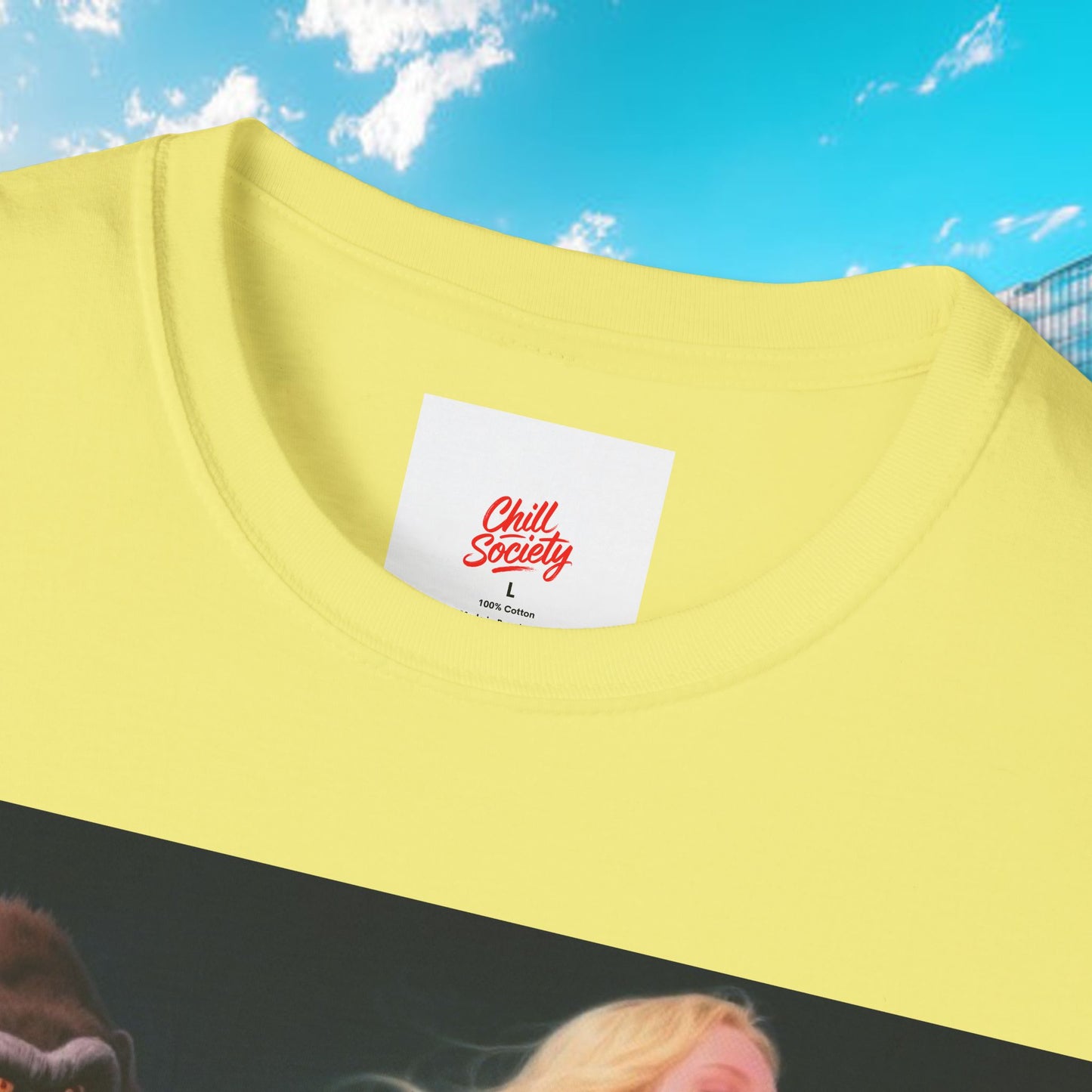 chill society t-shirt — relaxed vibes graphic tee