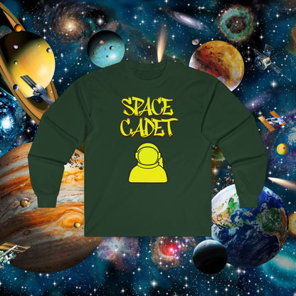 Space Cadet Long Sleeve Tee Unisex | Chill Society Space Tee | Unisex Sci-Fi Graphic Shirt | Space Mission Long Sleeve Tee | Casual Space Streetwear Tee