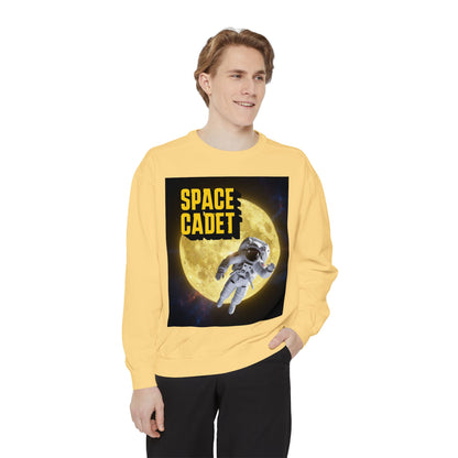Space Cadet Sweatshirt Astronaut Moon | Chill Society Space Crewneck | Unisex Graphic Sweatshirt | Moon Graphic Streetwear Pullover | Astronaut Streetwear Sweatshirt