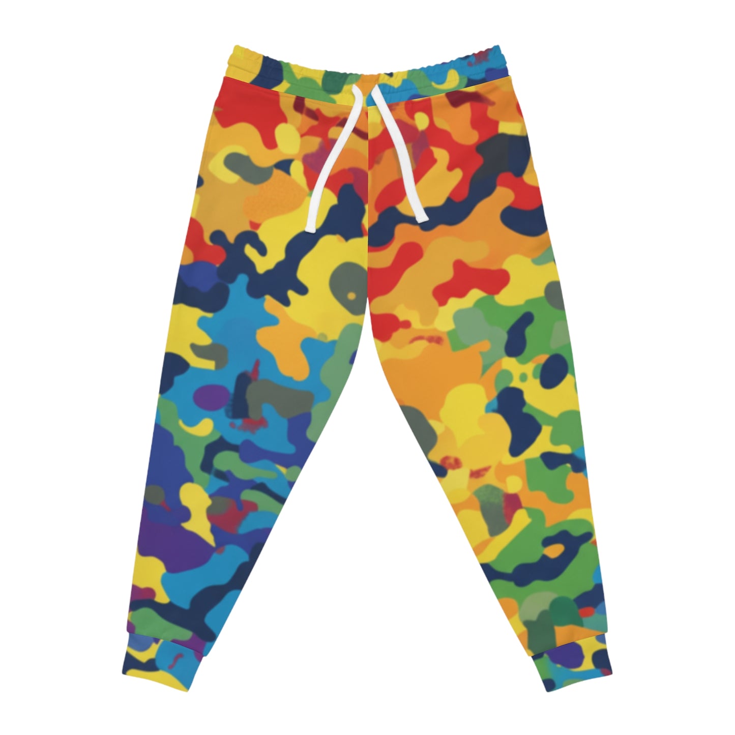 colorful camo "aoi hoshi" joggers