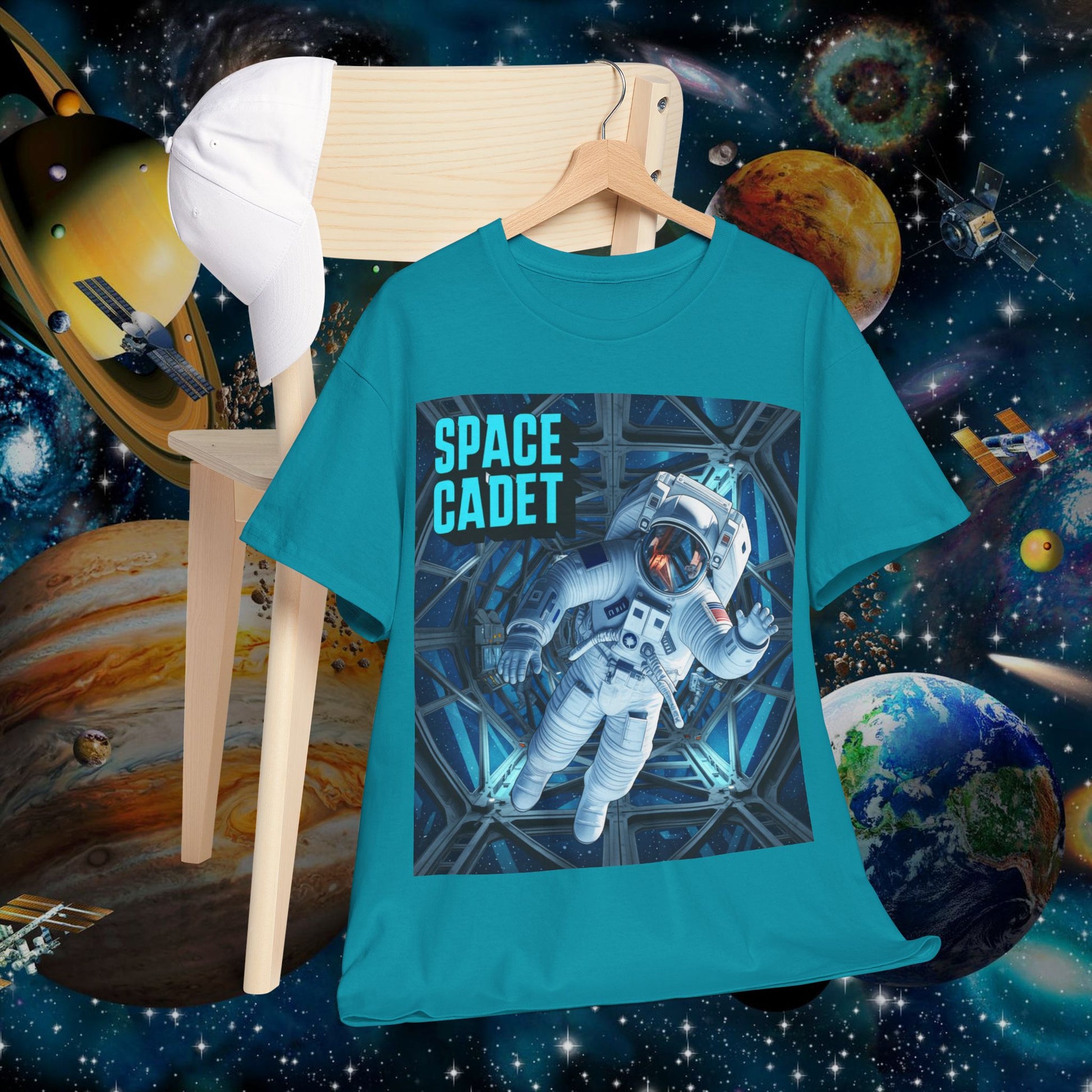 Space Cadet T-Shirt Astronaut Graphic | Chill Society Space Tee | Unisex Astronaut Streetwear Shirt | Graphic Space T-Shirt | Casual Space Crew Tee