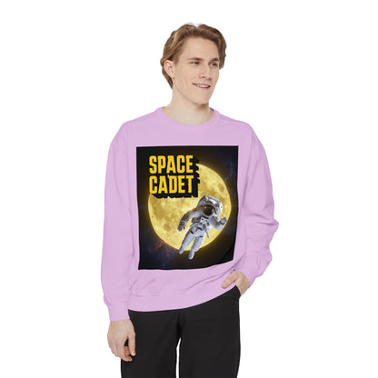 Space Cadet Sweatshirt Astronaut Moon | Chill Society Space Crewneck | Unisex Graphic Sweatshirt | Moon Graphic Streetwear Pullover | Astronaut Streetwear Sweatshirt