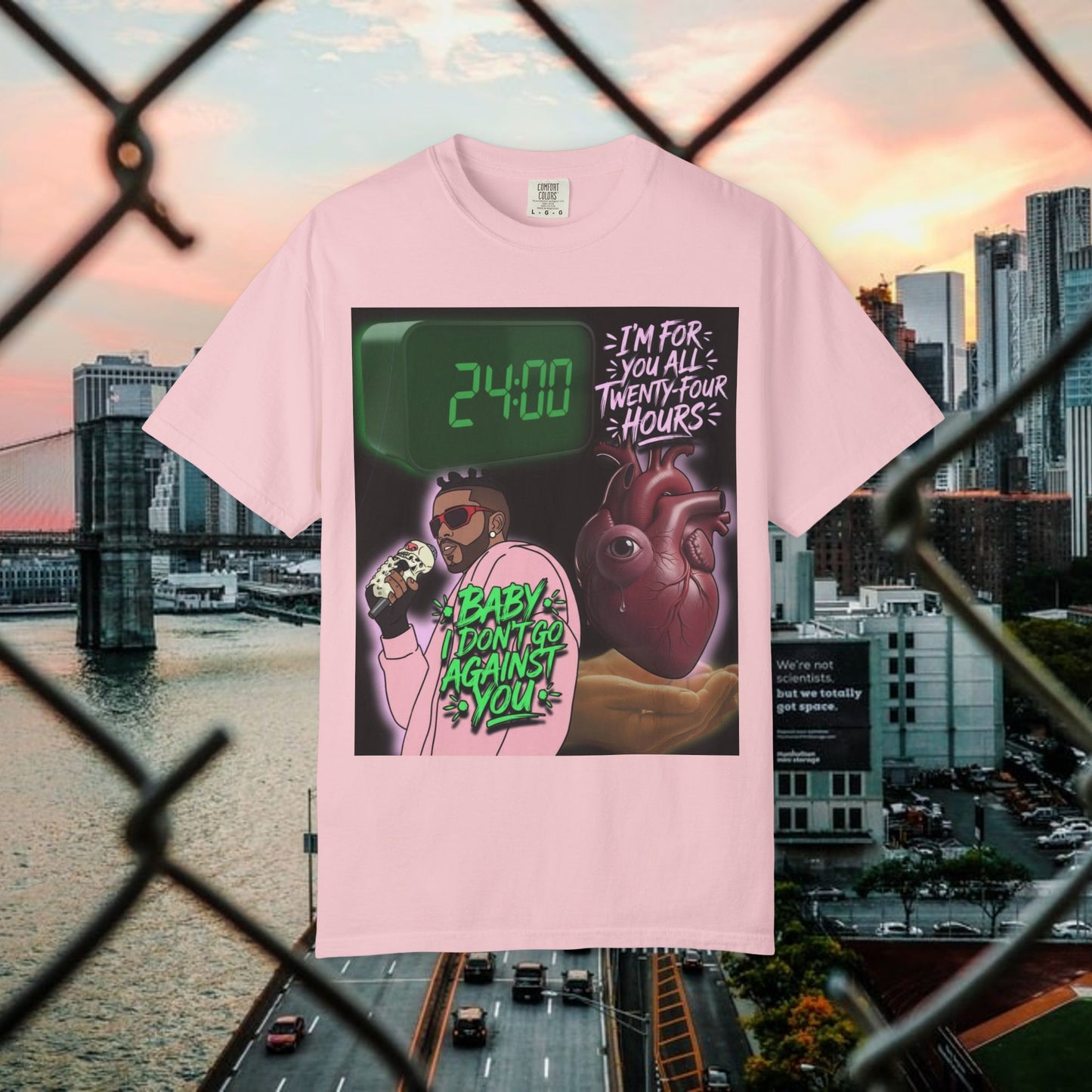 urban graphic t-shirt: fresh style & qr code