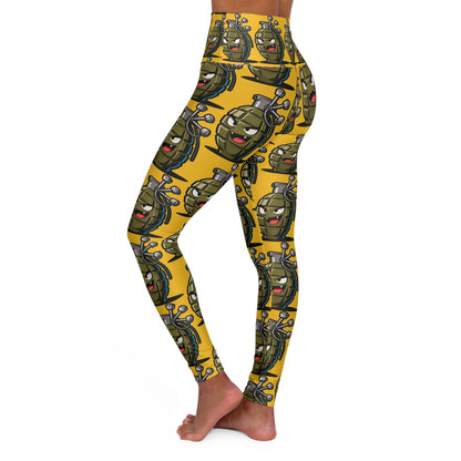 Cartoon Combat Leggings High Waisted Yoga Leggings