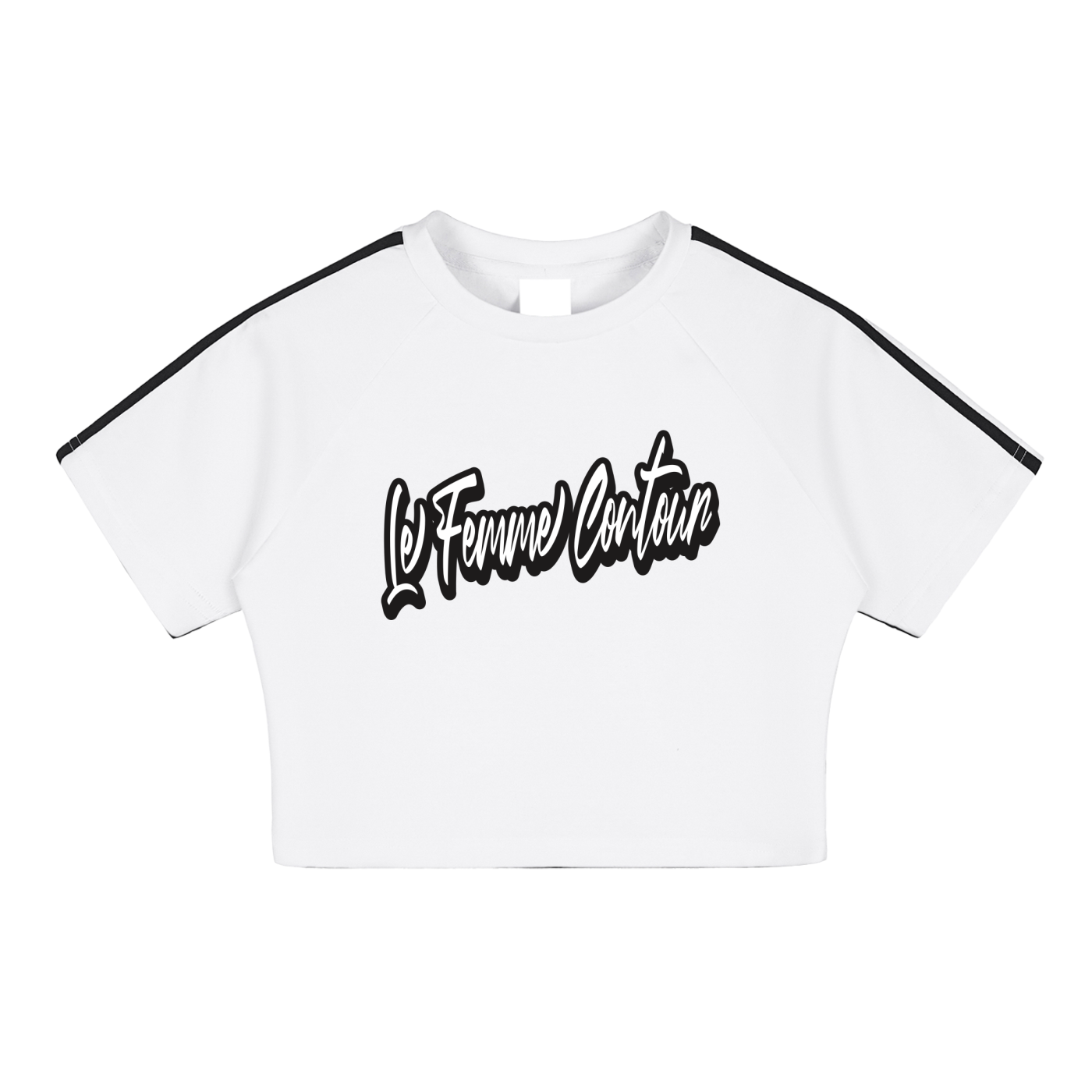 "le femme contour" performance crop top