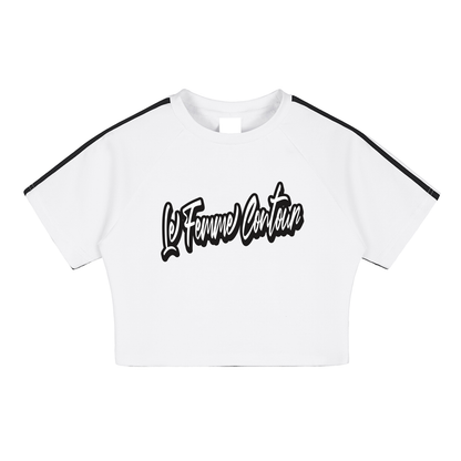 "Le Femme Contour" Performance Crop Top