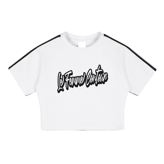 "Le Femme Contour" Performance Crop Top
