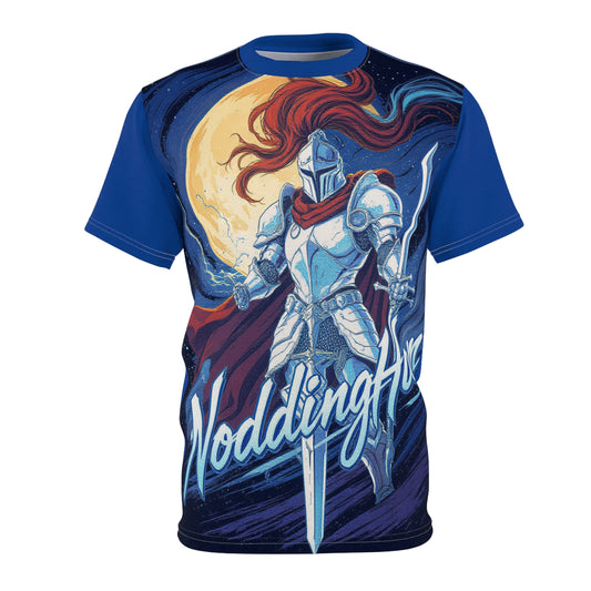 T-Shirt Noddingham White Knight | Chill Society Graphic Tee | Unisex Knight Design T-Shirt | Medieval Streetwear Tee | White Knight Graphic Shirt