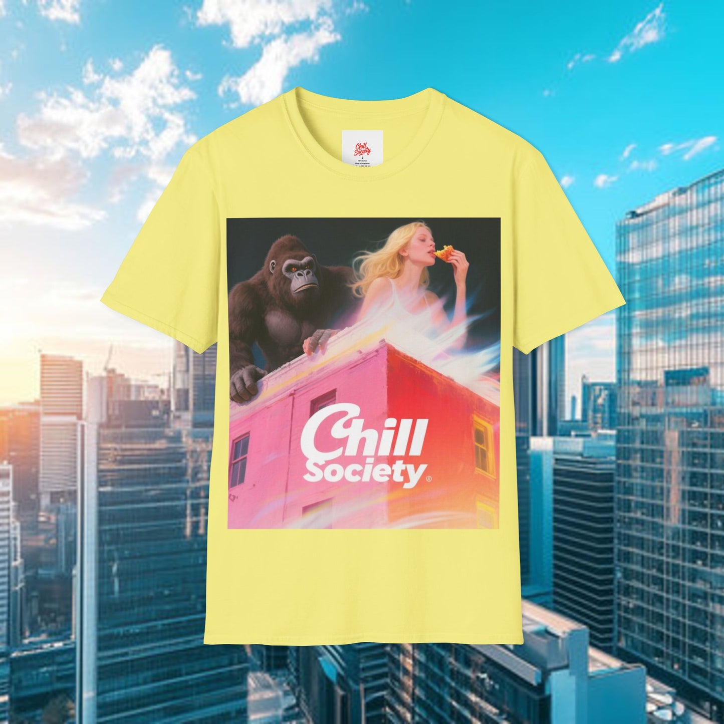 chill society t-shirt — relaxed vibes graphic tee