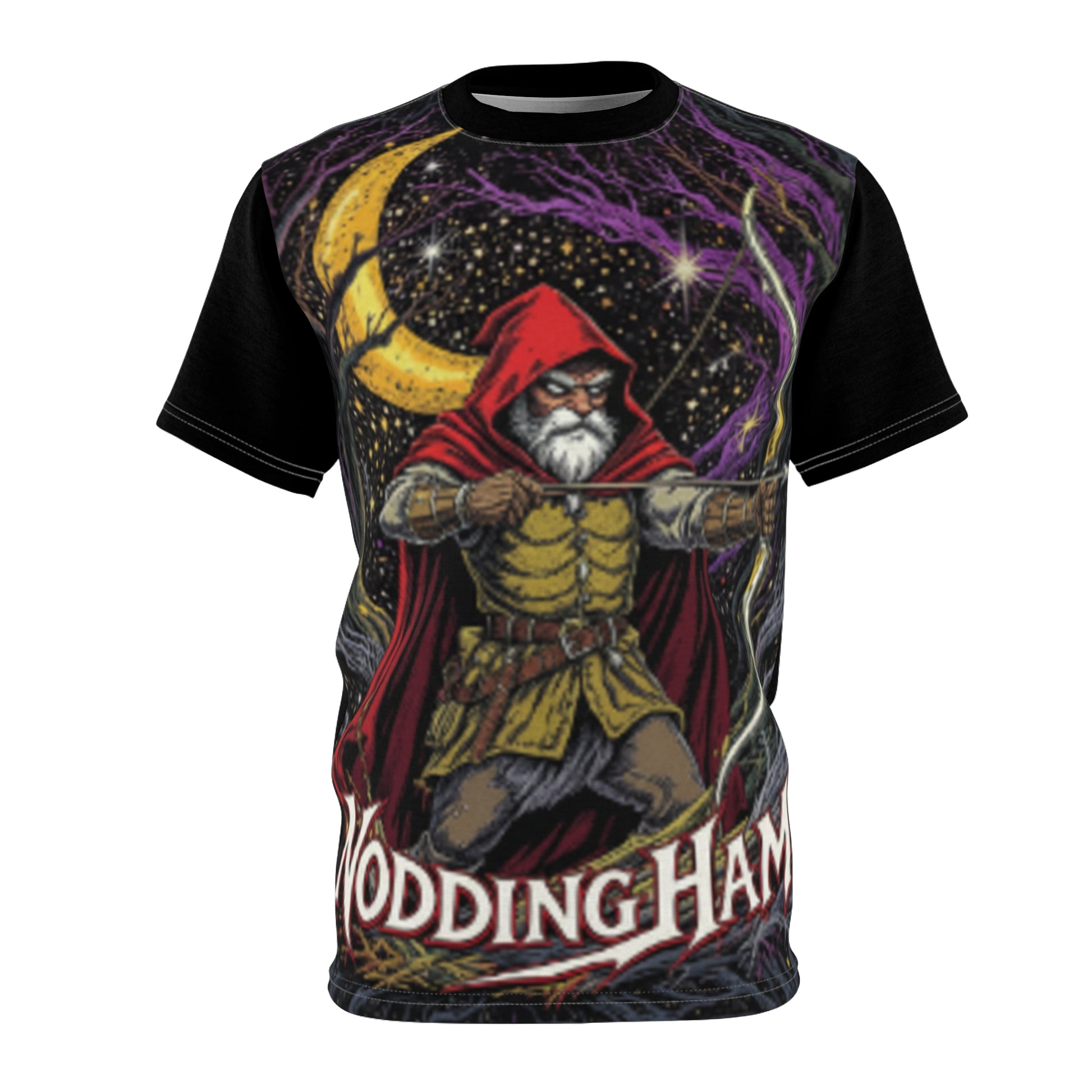 Wandering Wizard Archery Tee | Chill Society Fantasy T-Shirt | Hooded Archer Graphic Tee | Unisex Wizard Streetwear Tee | Fantasy Adventure Graphic Shirt