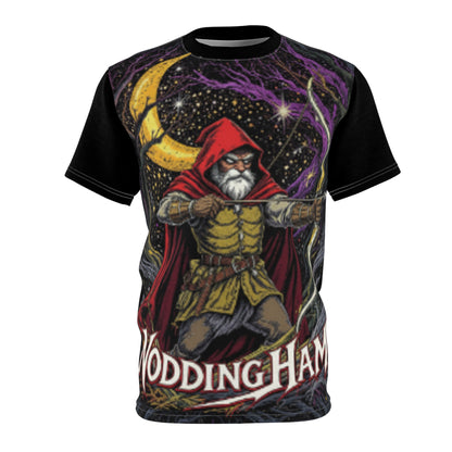 Wandering Wizard Archery Tee | Chill Society Fantasy T-Shirt | Hooded Archer Graphic Tee | Unisex Wizard Streetwear Tee | Fantasy Adventure Graphic Shirt