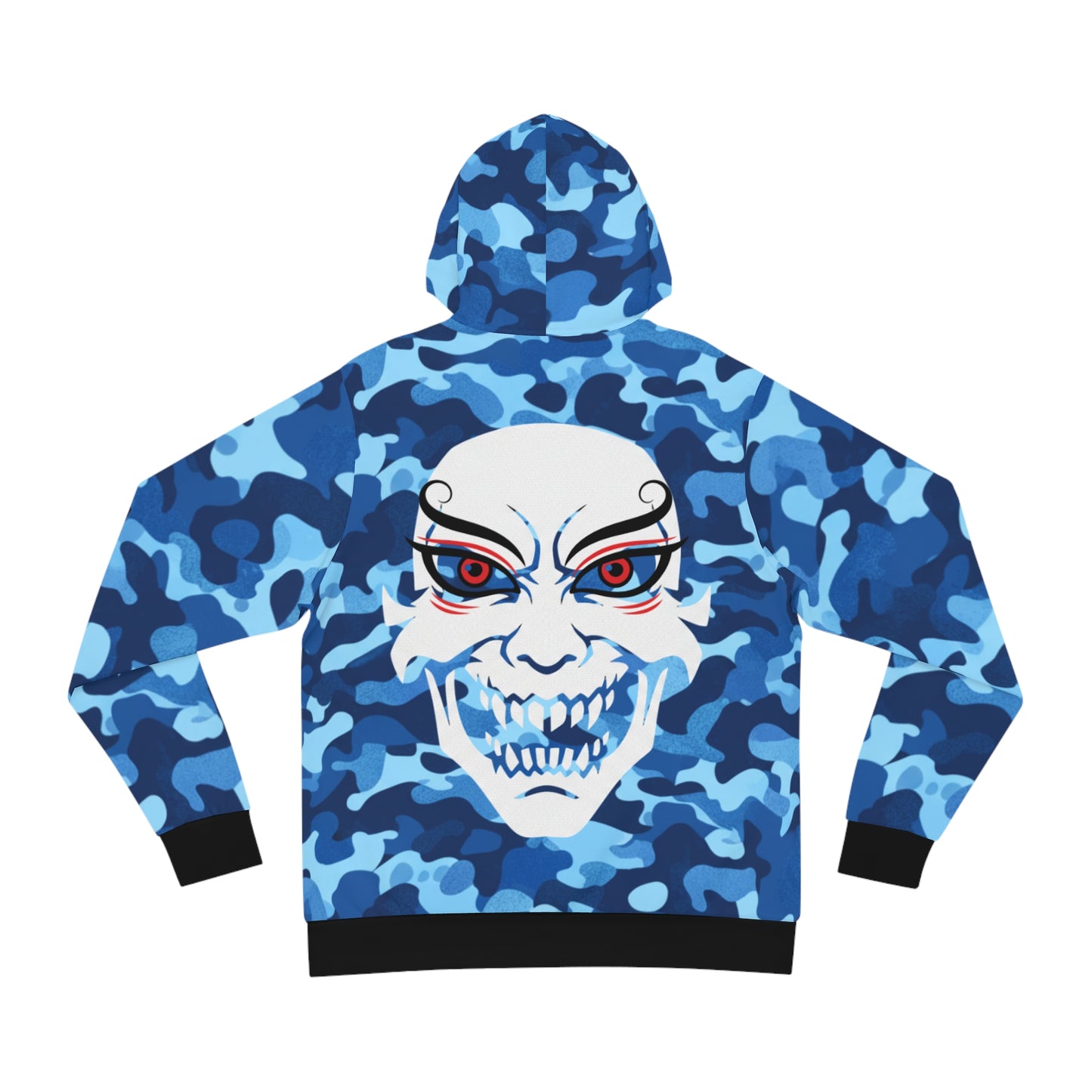 blue camo "aoi hoshi" oni hoodie