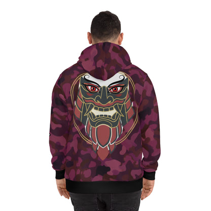 Maroon Camo "Aoi Hoshi" Oni Hoodie