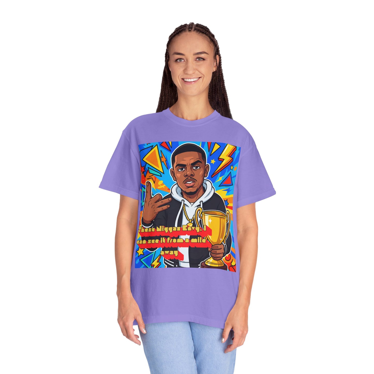 trophied up t-shirt — vintage garment-dyed athletic tee