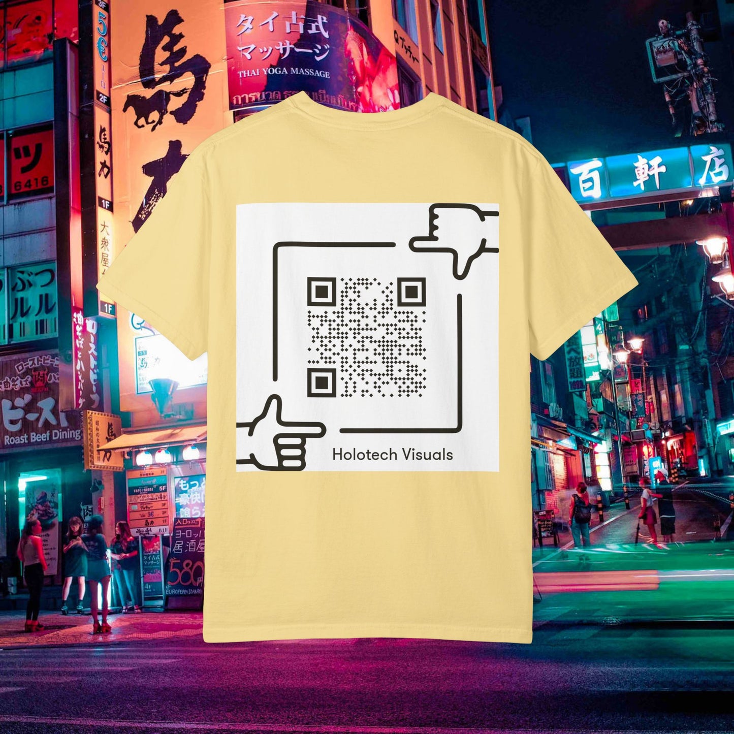 graphic t-shirt — "drinking don p" retro rap album art tee (qr back)