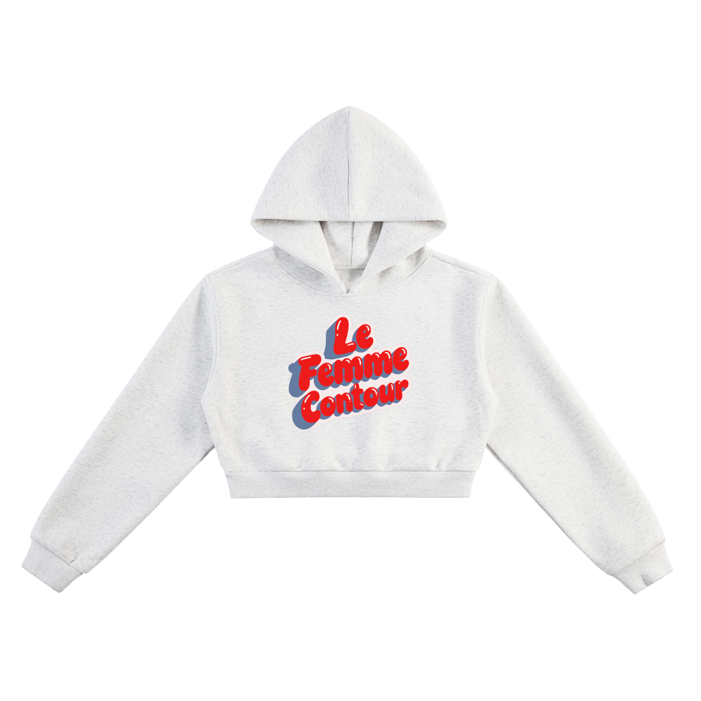 "chill society" cropped hoodie