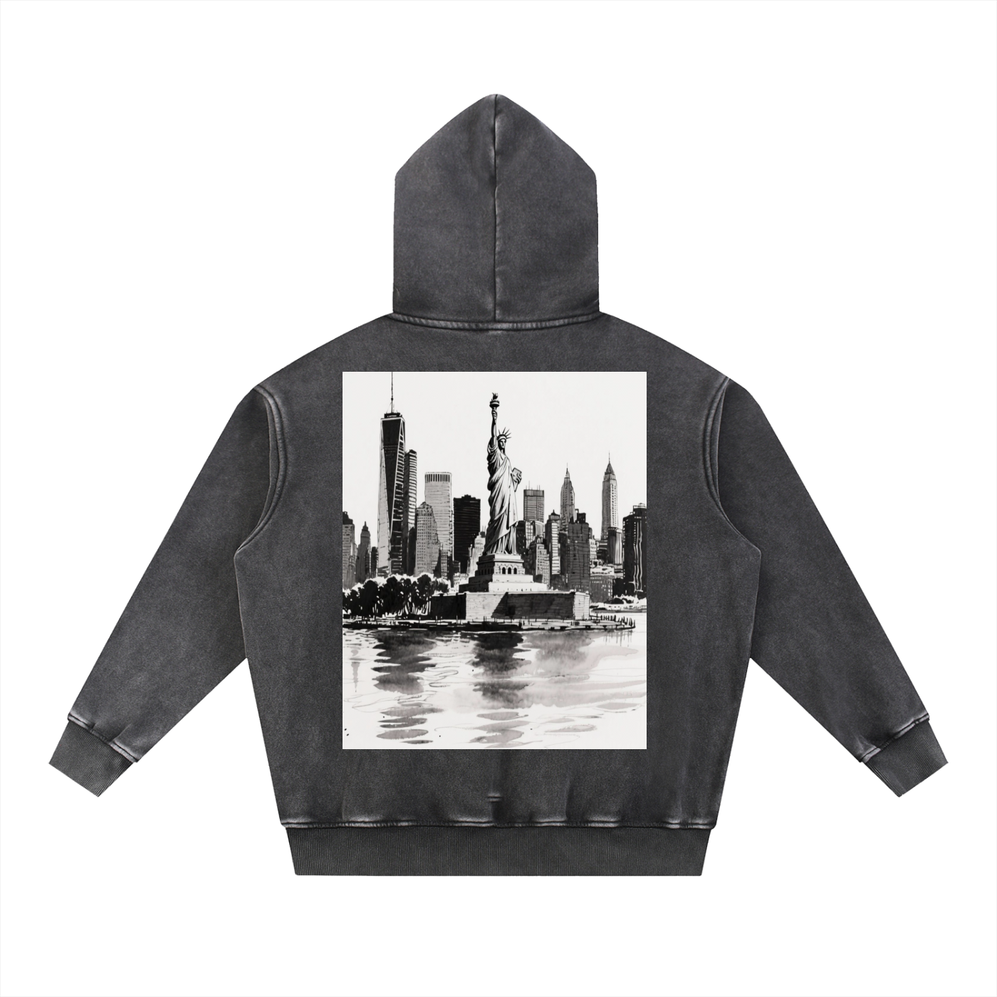 "chill society" oversize hoodie fleece
