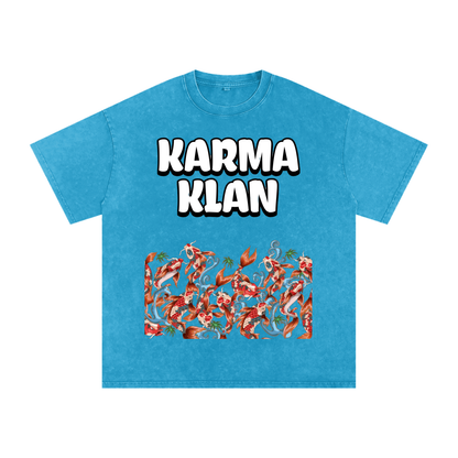 Snow Washed Oversized Cotton T-Shirt